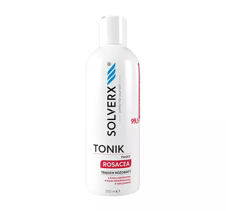 SOLVERX Rosacea Tonik do twarzy na trądzik różowaty 200 ml