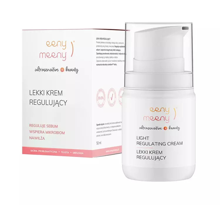 Lekki krem regulujący - eeny meeny - 50 ml