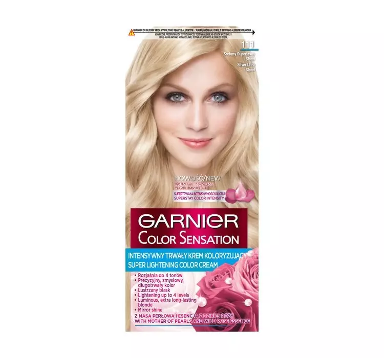 Garnier Garnier Color Sensation farba do włosów 111 srebrny superjasny blond 1szt