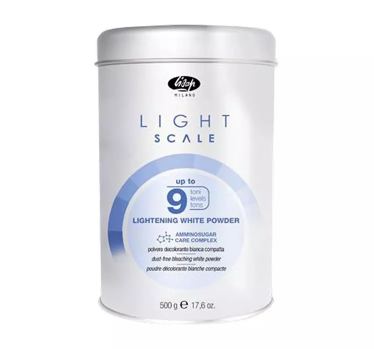 Lisap milano Lisap Light Scale Up rozjaśniacz proszek 9 tonów 500g LISAP LIGHT SCALE UP 500