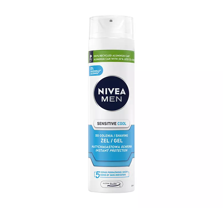 Nivea 200ml For Men Sensitive Chłodzący żel do golenia