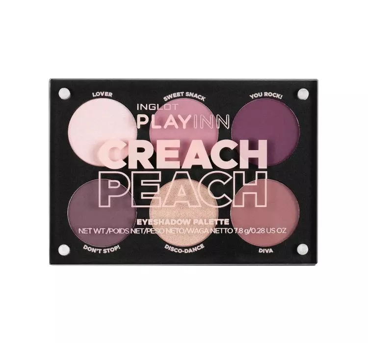 Inglot Cienie do powiek Paleta cieni do powiek PLAYINN Creach Peach