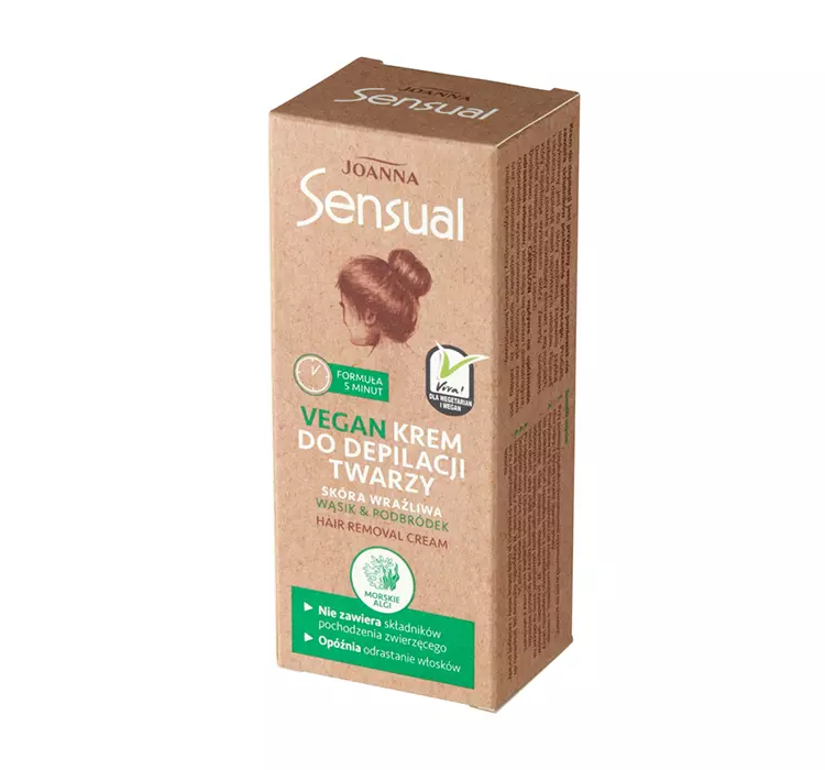Joanna Sensual wegański krem do depilacji twarzy 20g