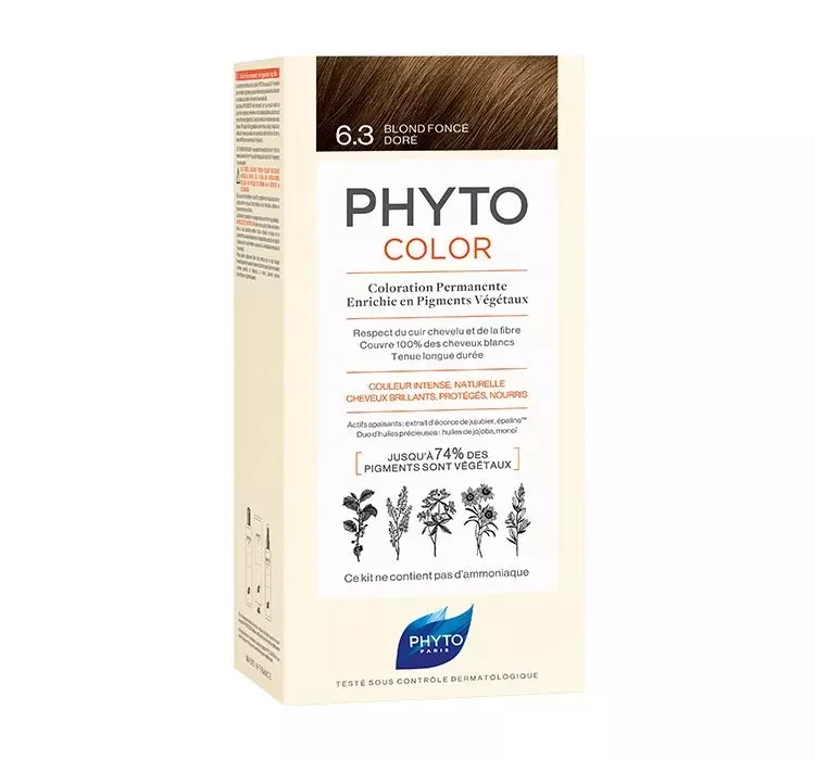 Phyto ALES GROUPE Color Trwała koloryzacja włosów 6.3 Ciemny złoty blond 100 ml