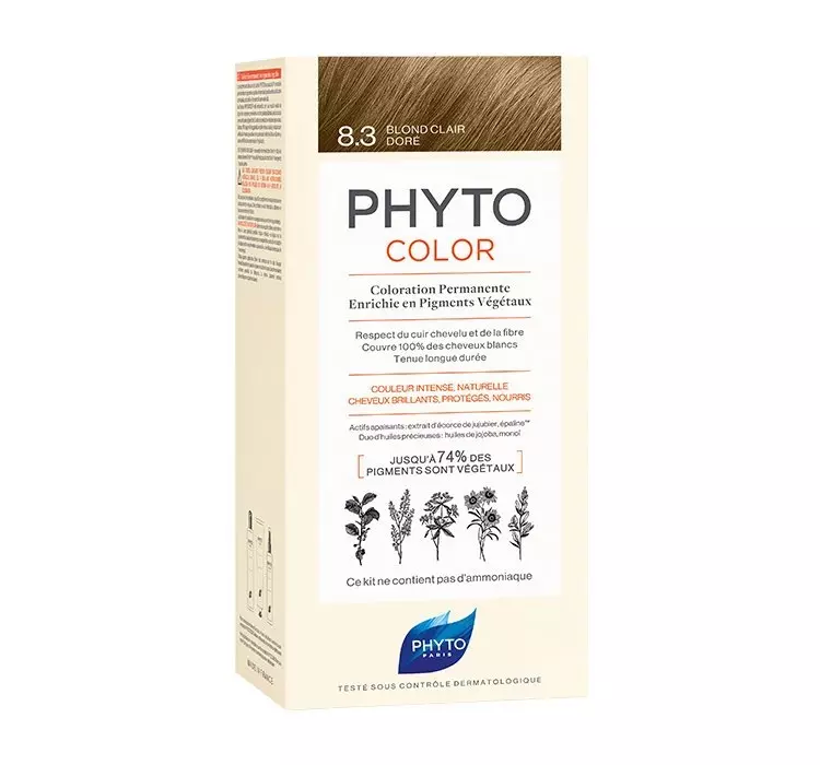 Phyto Color, farba do włosów, 8.3 złoty jasny blond, 1 opakowanie Duży wybór produktów | Dostawa kurierem DHL za 10.90zł !!!| Szybka wysyłka do 2 dni roboczych! | 7076440