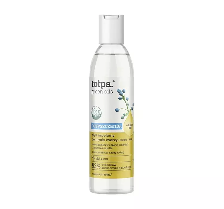 Tołpa Green Oils Oczyszczanie Płyn micelarny do mycia twarzy i oczu 200ml 37324-uniw