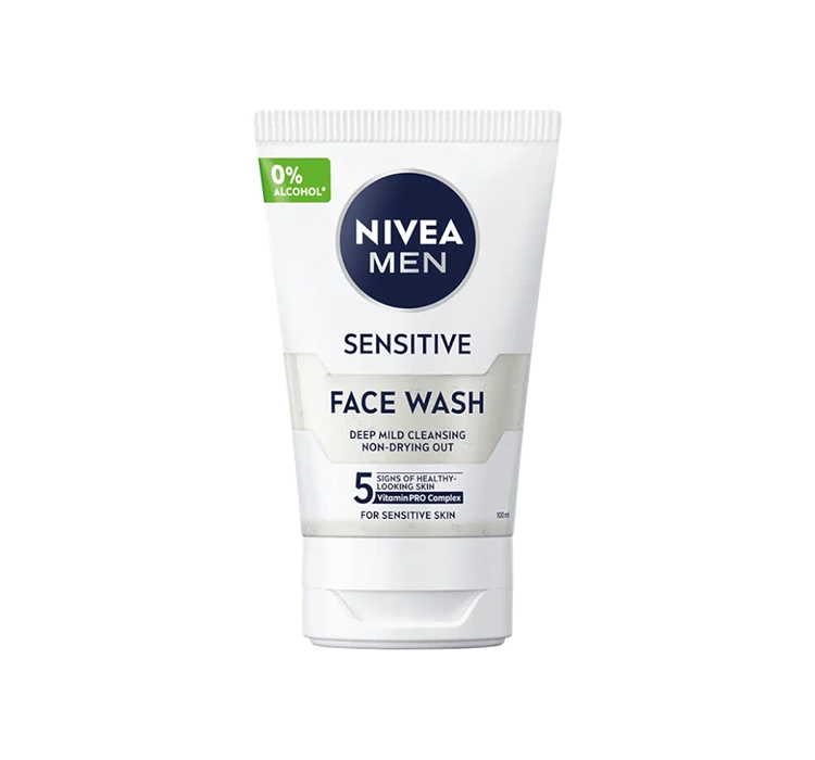 NIVEA MEN SESITIVE FACE WASH ŻEL DO MYCIA TWARZY Z RUMIANKIEM 100ML