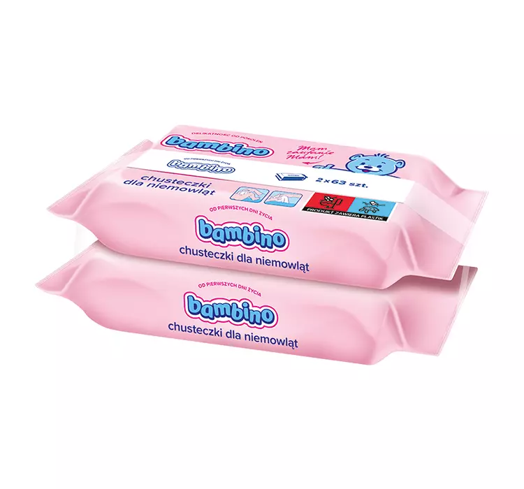 Bambino Chusteczki dla niemowląt 2x63 sztuki