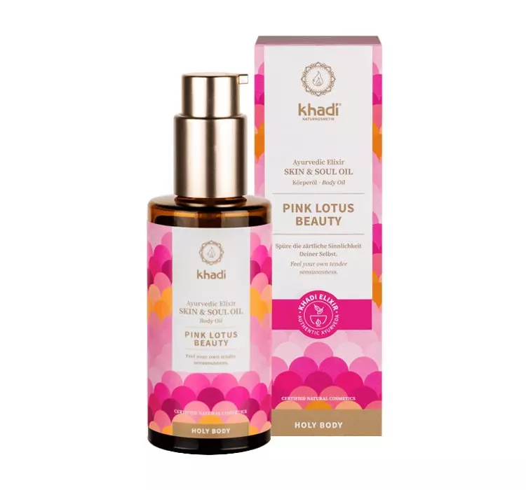 Khadi Skin & Soul harmonizujacy Pink Lotus 100ml olejek do ciała