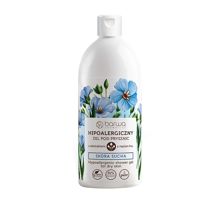 Barwa Natural Hypoallergenic żel pod prysznic do skóry suchej (Flax Extract Enriched with Allantoin) 400 ml