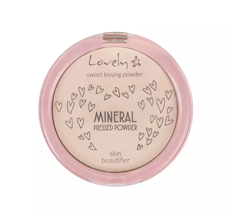 LOVELY Sweet Kissing Powder Mineral Pressed Powder Skin Beautifier transparentny silnie matujący fikser mineralny do twarzy 10g