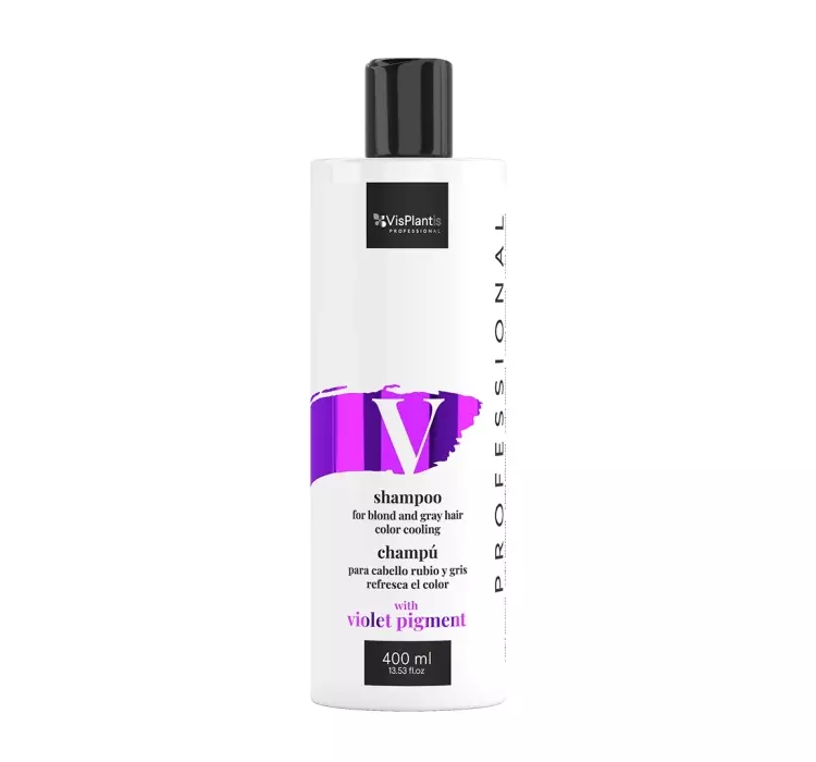 VisPlantis Professional Szampon do włosów blond i siwych ochładzający kolor, 400ml