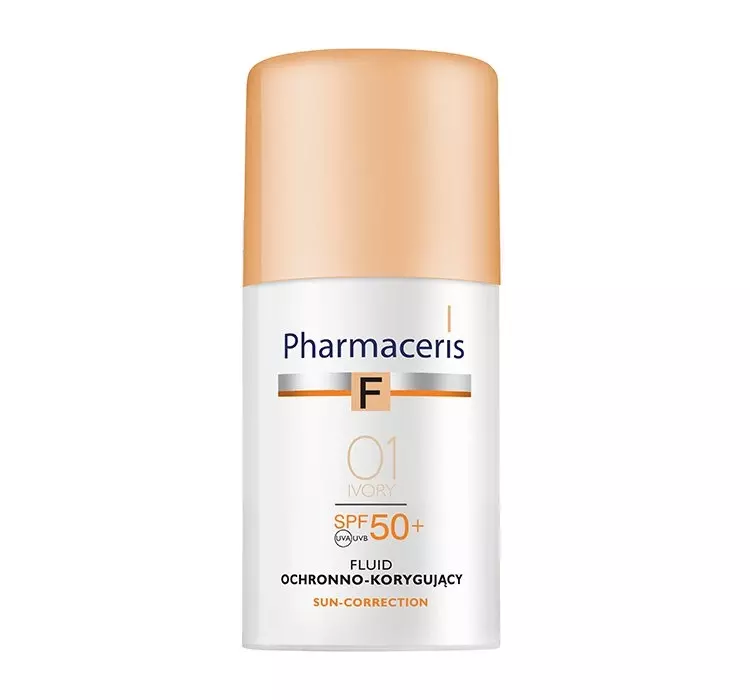 Pharmaceris Pharmaceris F fluid ochronno korygujący z ochroną spf 50+ IVORY 01 30 ml