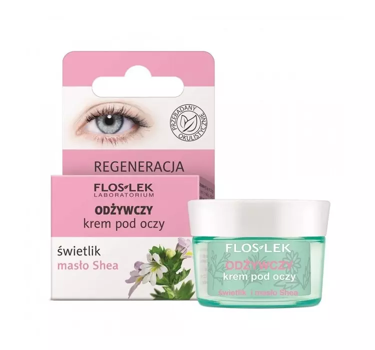 Flos-Lek PIELĘGNACJA OCZU KREM POD OCZY ODŻYWCZY ŚWIETLIK-MASŁO SHEA 15ML