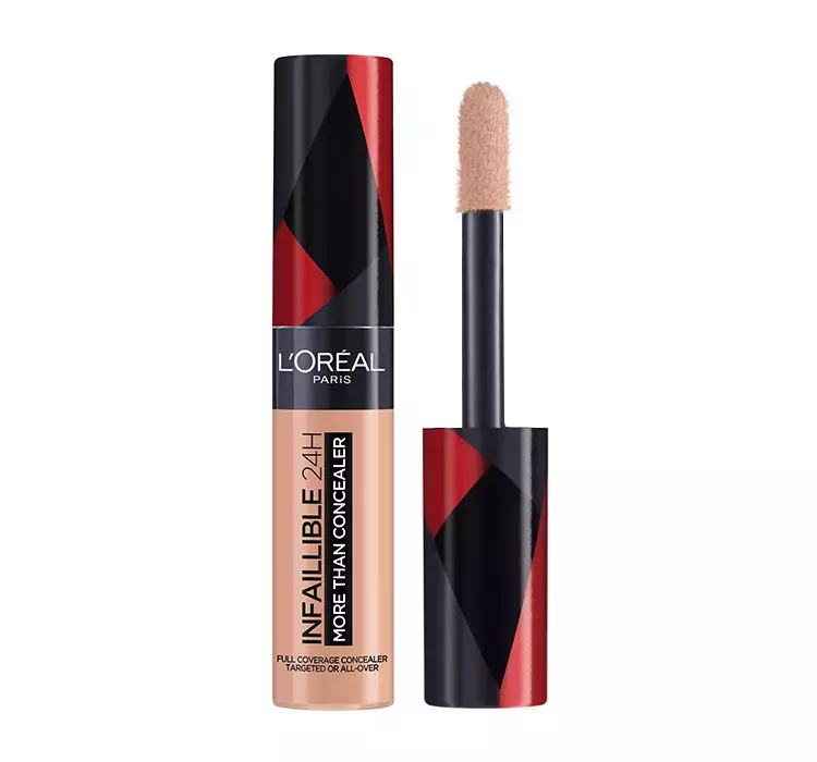 L'Oréal Paris Infaillible More Than Concealer nr 325 Bisque, wysoko pigmentowany korektor o dużej sile krycia i bardzo dużym aplikatorem, 11 ml