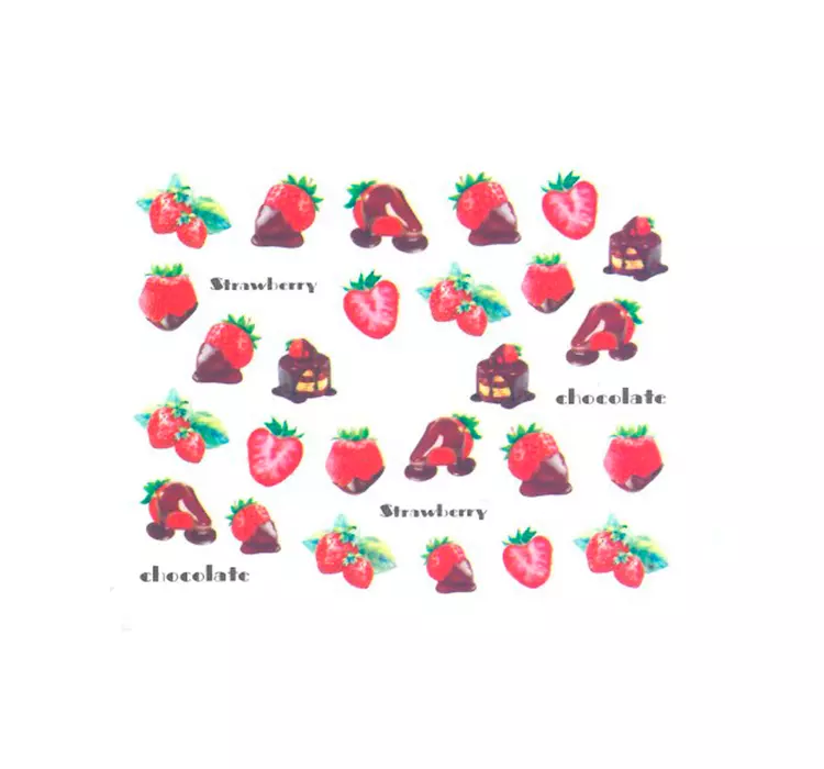 Allepaznokcie Naklejki wodne do paznokci Nr BN 832