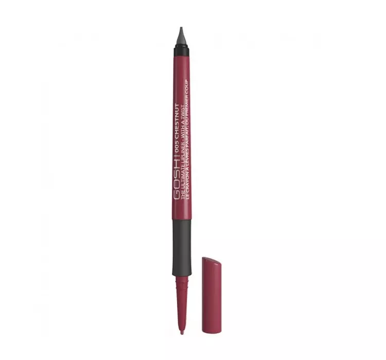 Gosh The Ultimate Lipliner - With a Twist - Wodoodporna konturówka do ust - 005 - CHESTNUT GOSKDUS-DOUS-02