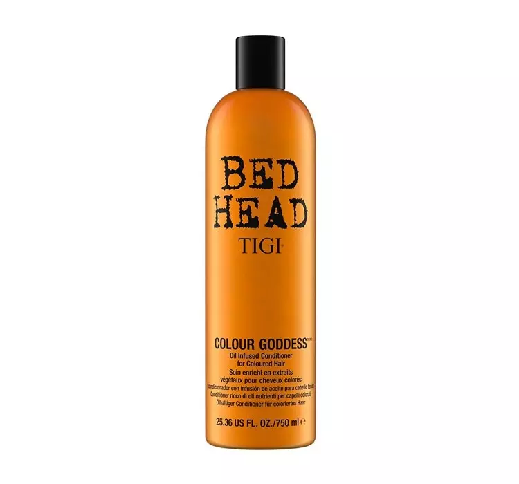Tigi Bed Head Colour Goddess Oil Infused Conditioner 750 ML zapewnia maksymalną moc świecenia zamiast verblassender kolor 750 ML 330461