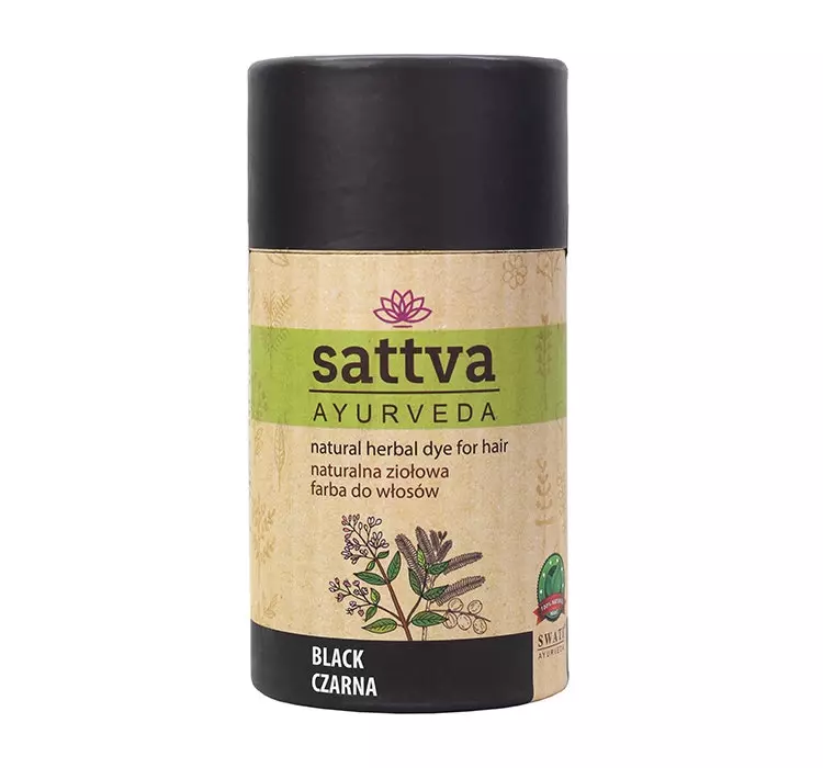 Sattva ziołowa farba Henna Black Gratis Wcierka