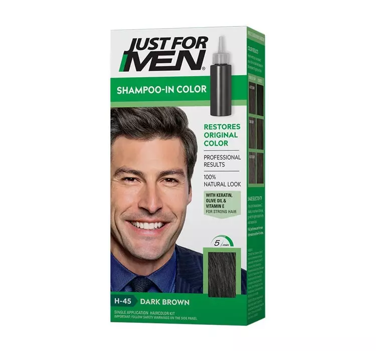Just for Men akcesoria do pielęgnacji toenungs-Shampoo czarno-brązowa, 60 ML 440015