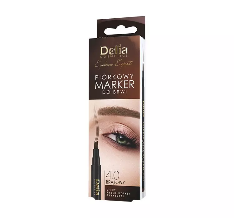 Delia Eyebrow Expert marker do brwi 24h - brązowy