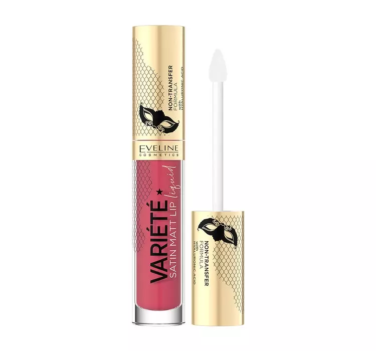 Eveline Cosmetics Cosmetics - VARIETE Satin Matt Lip Liquid - Pomadka w płynie - 4,5 ml - 06 Strawberry Cocktail