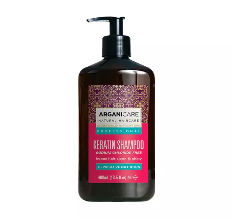 Keratin Shampoo Naturalny szampon do włosów z keratyną - 400 ml