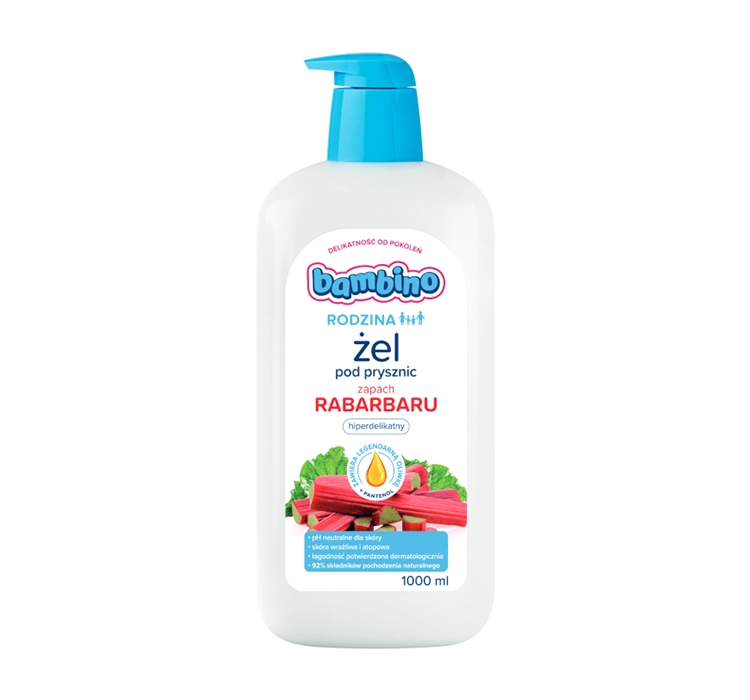 Bambino Rodzina Żel pod prysznic rabarbar 1000ml BAM-00054