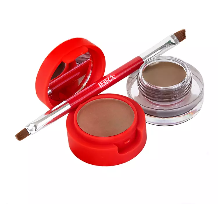 Ibra makeup IBRA Makeup Eyebrow Pomade & Powder Pomada i Cień do Brwi Blonde IBRA-0751