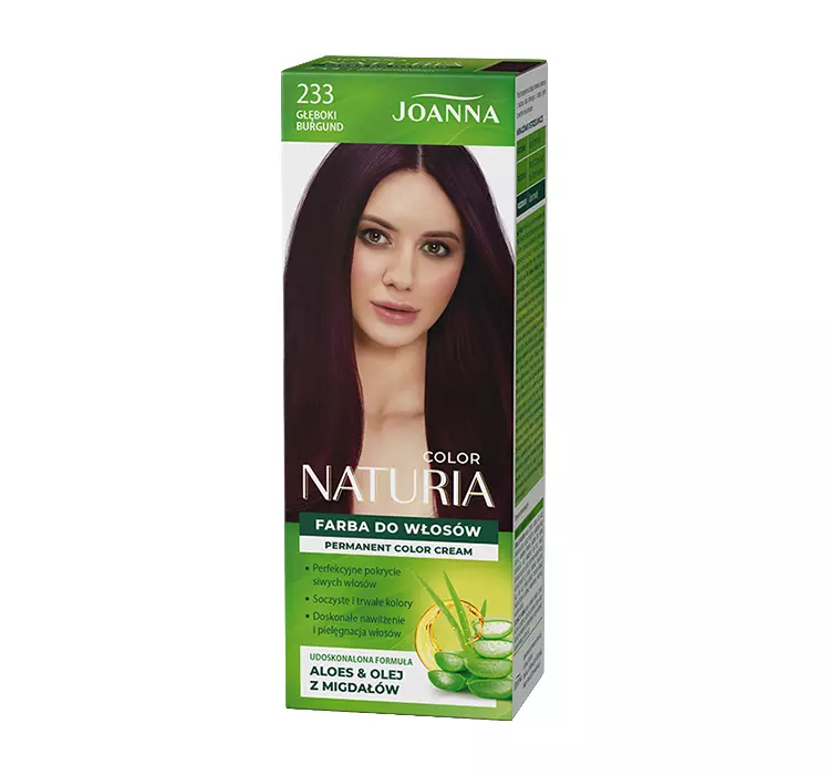 Joanna Naturia Color 233-głęboki burgund