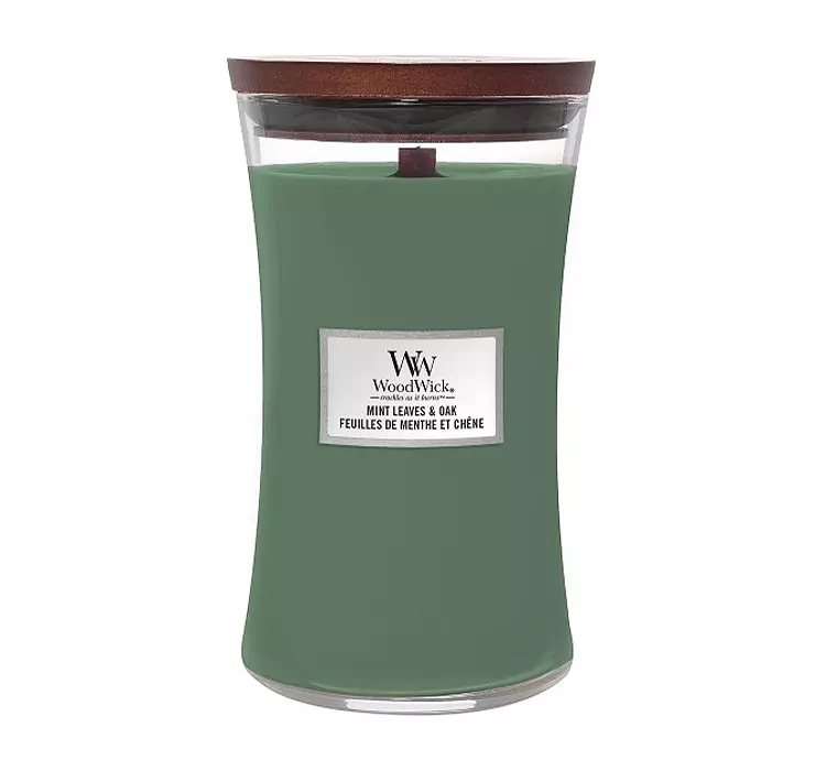 Woodwick Świeca Zapachowa Mintleaves & Oak 610G