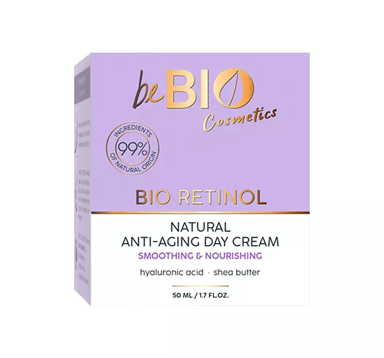 BeBio - Bio Retinol - Natural Anti-Aging Day Cream - Naturalny krem przeciwzmarszczkowy do twarzy na dzień z retinolem - 50 ml