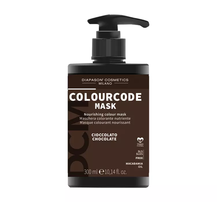 DIAPASON COSMETICS MILANO COLOURCODE KOLORYZUJĄCA MASKA DO WŁOSÓW CHOCOLATE 300ML