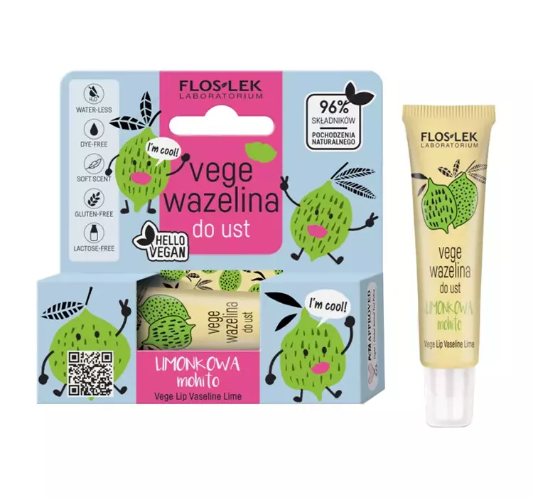 Flos-Lek Floslek Lip Care Vege Wazelina do ust Mohito limonkowa 10g