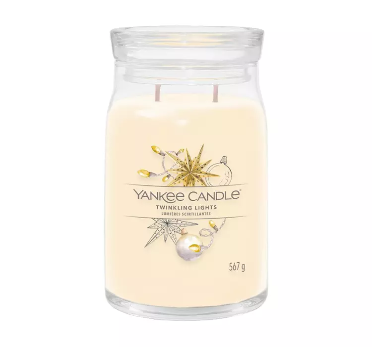 Yankee Candle Twinkling Lights Signature Jar Świeca zapachowa 567 g
