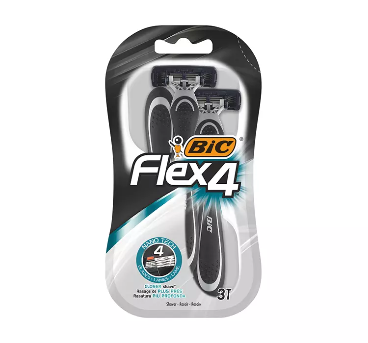 Bic Jednoczęściowe maszynki do golenia Bic Flex 4 Comfort (3 sztuki)