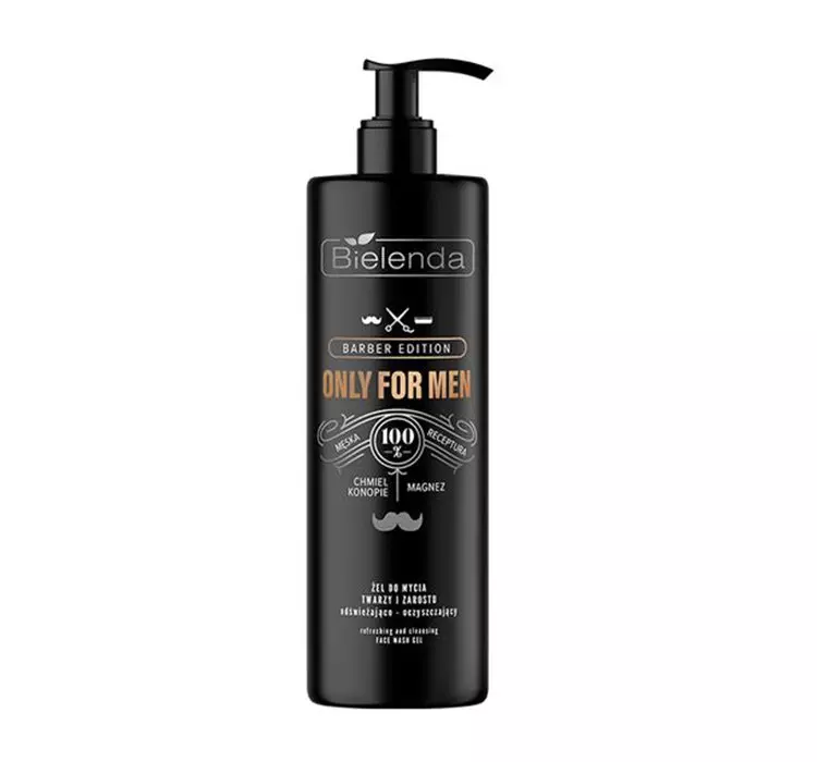 Bielenda Bielenda BARBER EDITION Żel do mycia twarzy i zarostu odświeżająco-oczyszczający 190.0 g
