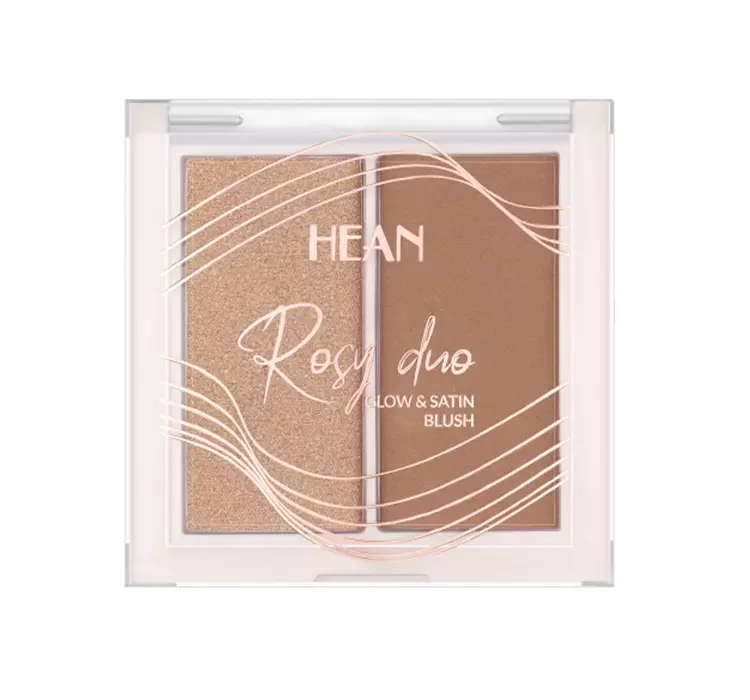 HEAN - ROSY DUO - Glow & Satin Blush - Podwójny róż do twarzy - 6 g - RD3 - GLAMOUR
