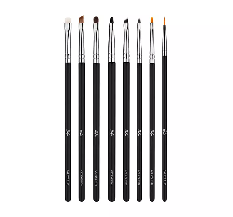 Hulu - Perfect Cat Eye Set - Zestaw 8 precyzyjnych pędzli do makijażu