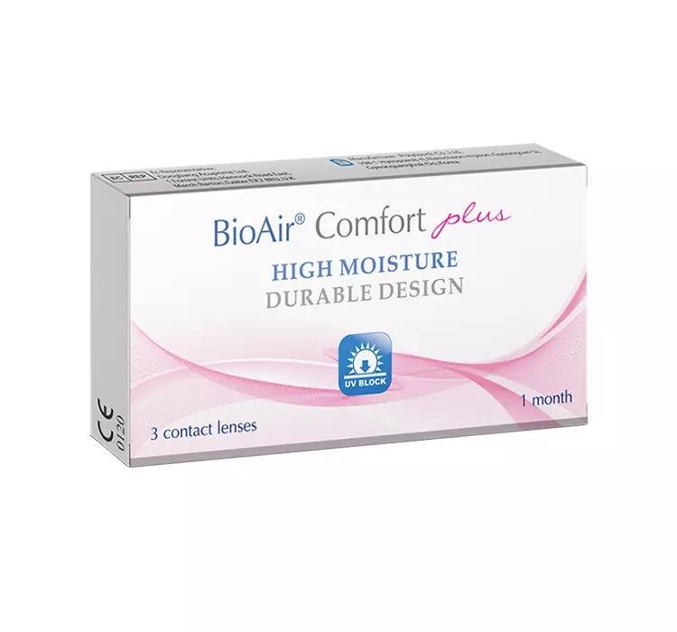 BioAir, Comfort Plus, Soczewki miesięczne -3.50 krzywizna 8,7, 3 szt.