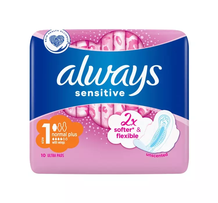 Always Sensitive Ultra Normal Plus Podpaski higieniczne 10 sztuk