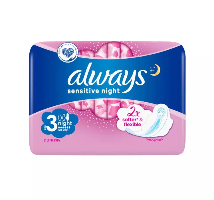 Always PODPASKI ULTRA SENSITIVE NIGHT SINGLE 7 SZT 37435344