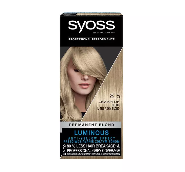 Syoss Permanent Blond farba 8_5 Popielaty Blond