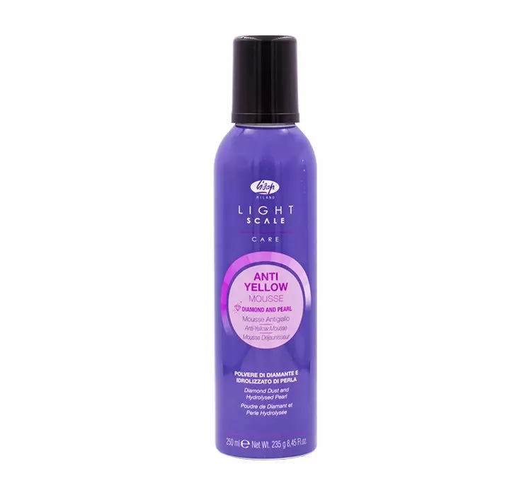 Lisap milano Light Scale Care Anti Yellow pianka do włosów blond 250ml LIGHT-SCALE-ANTI-YELLOW-FOAM-250