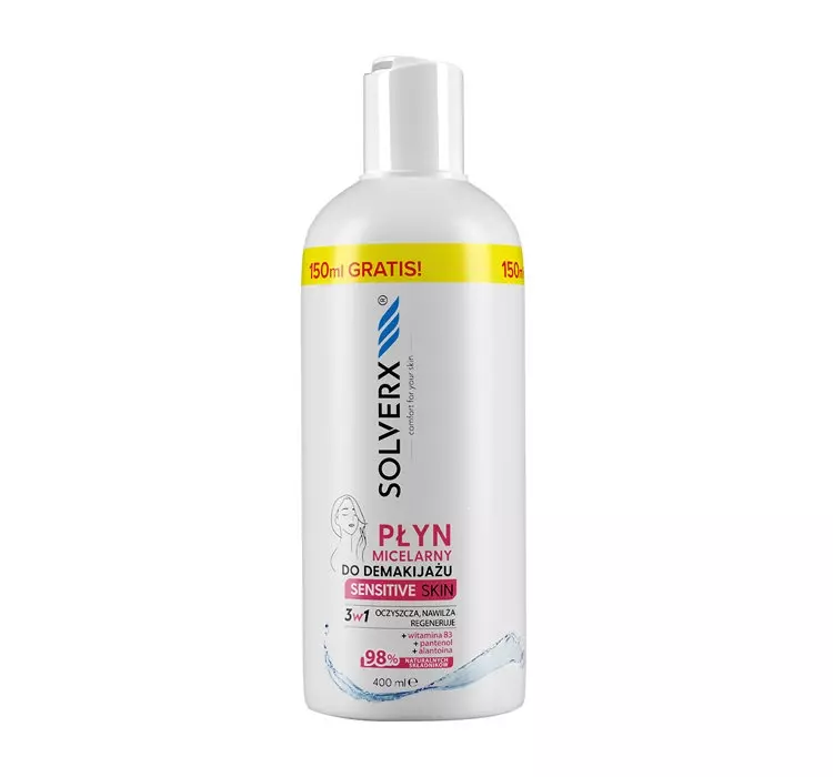 Solverx Sensitive Skin płyn micelarny do demakijażu 250 ml 1146337