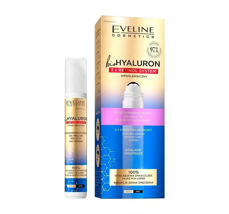 Eveline BIOHYALURON 3XRETINOL Roll-On 15 ml