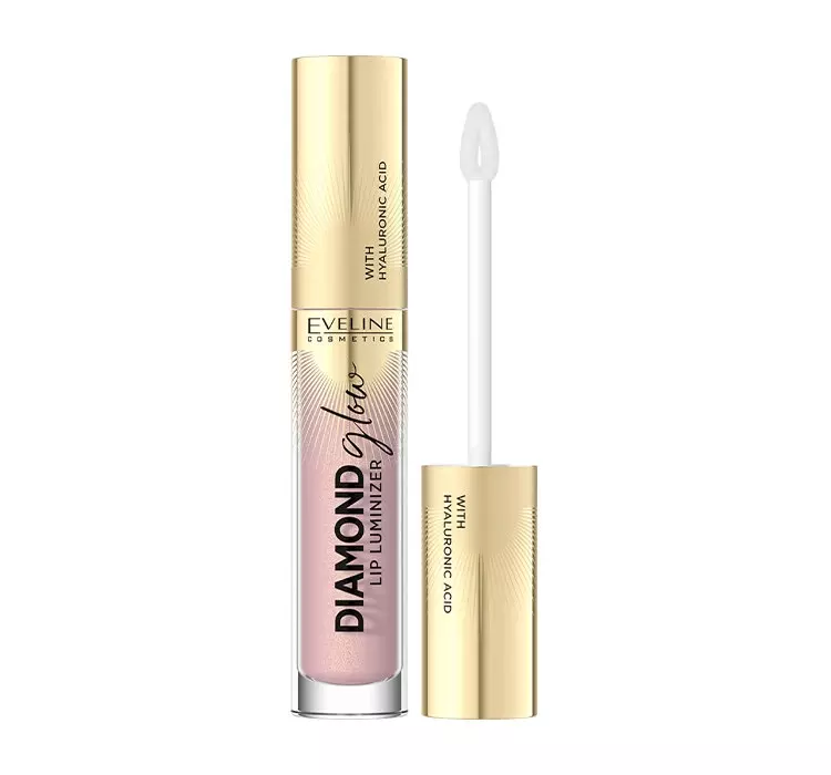 Eveline COSMETICS Diamond Glow Lip Luminizer Błyszczyk z kwasem hialuronowym, nr 03, 4.5 ml