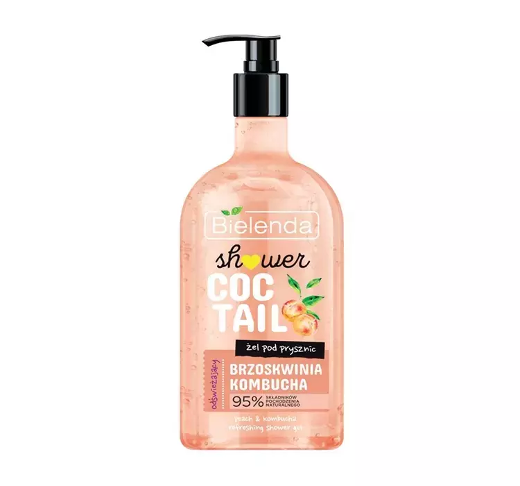 Bielenda Shower Coctail odświeżający żel pod prysznic brzoskwinia + kombucha 400 ml