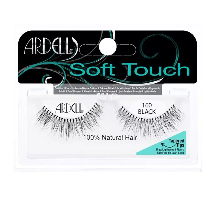 Ardell Soft Touch 160 Black Sztuczne rzęsy pasek