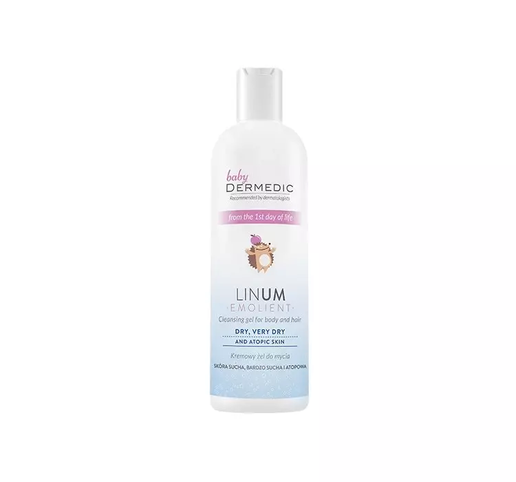 Biogened S.A. EMOLIENT LINUM BABY kremowy żel pod prysznic do mycia 200ml